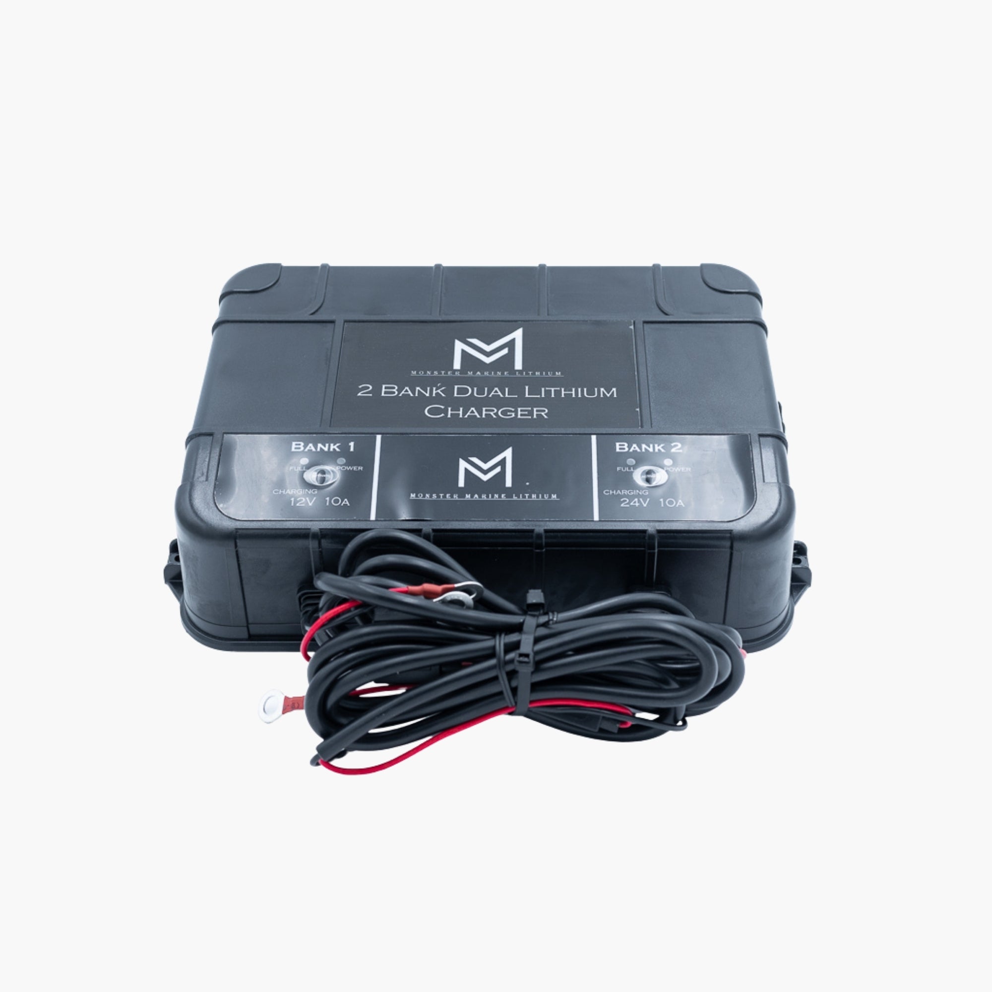 2 BANK LITHIUM CHARGER - PLASTIC - 12V 24V