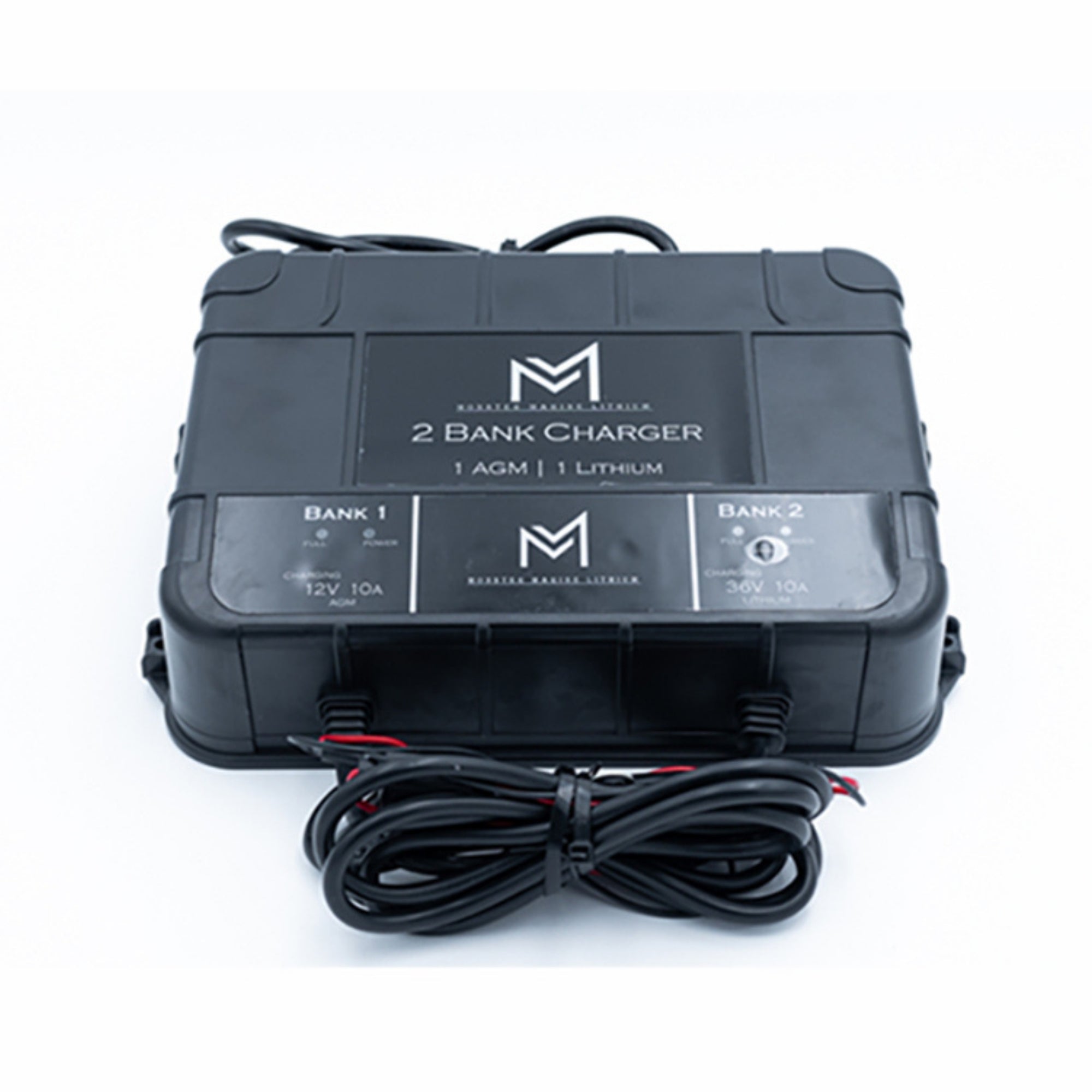 2 BANK LITHIUM CHARGER - PLASTIC - 12VAGM-36V