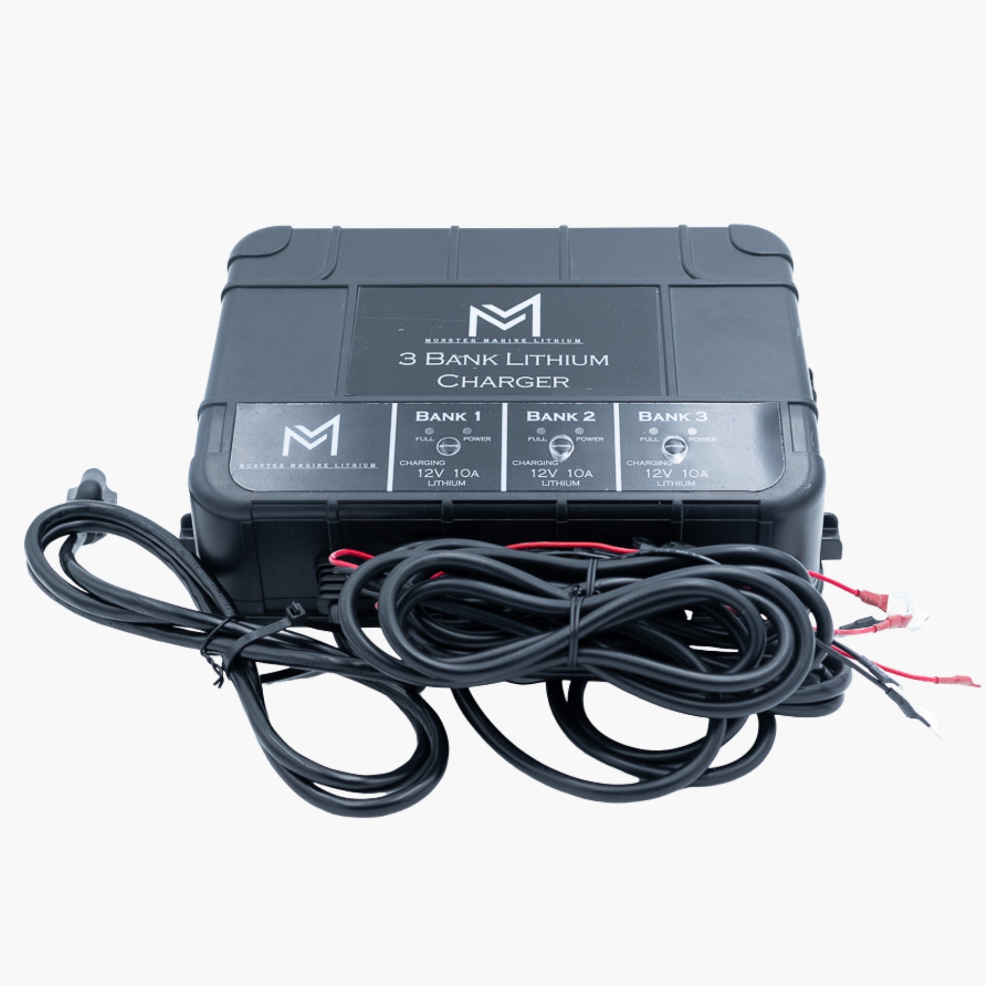 3 BANK LITHIUM CHARGER - PLASTIC - (3) 12V 10AH