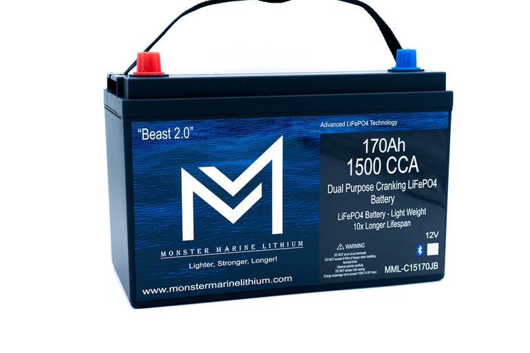 1500 CCA 170AH Dual Purpose Cranking Lithium Beast 2.0 Bluetooth ...