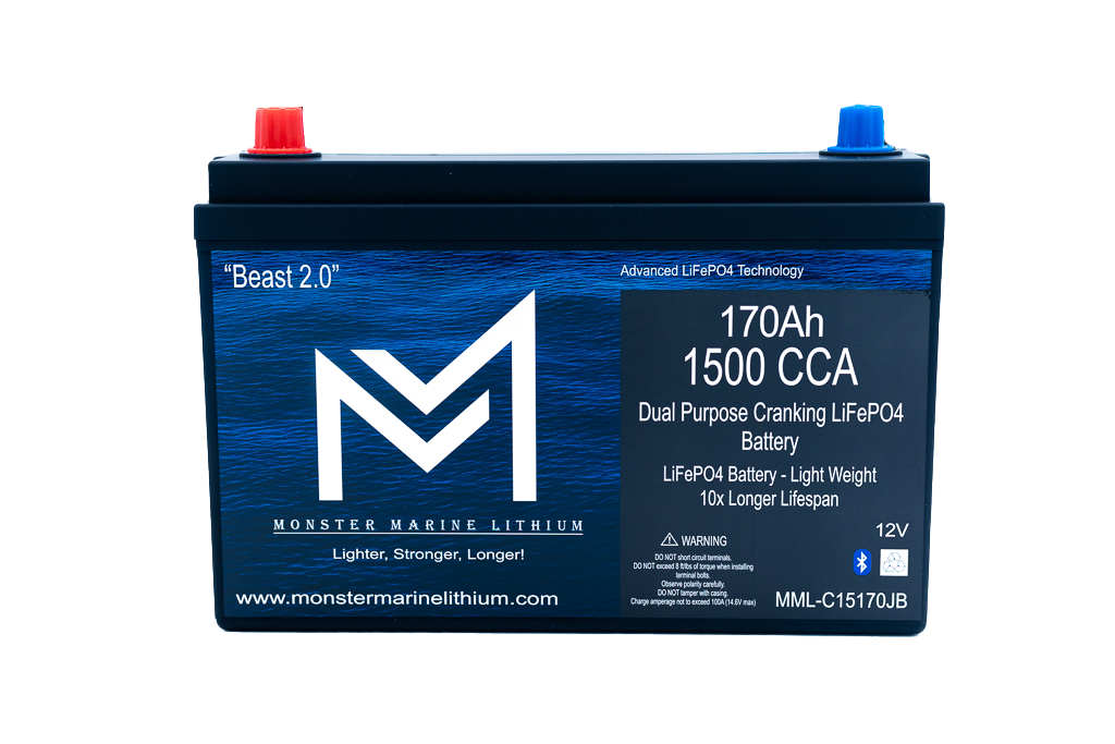 1500 CCA 170AH Dual Purpose Cranking Lithium Beast 2.0 Bluetooth