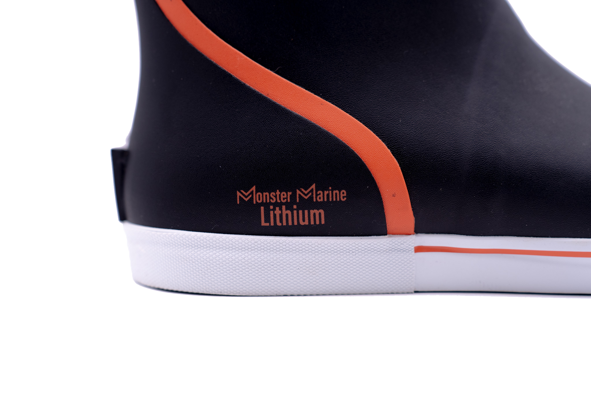 RAIN WARDENS -  BLACK AND ORANGE - WATERPROOF BOOTS
