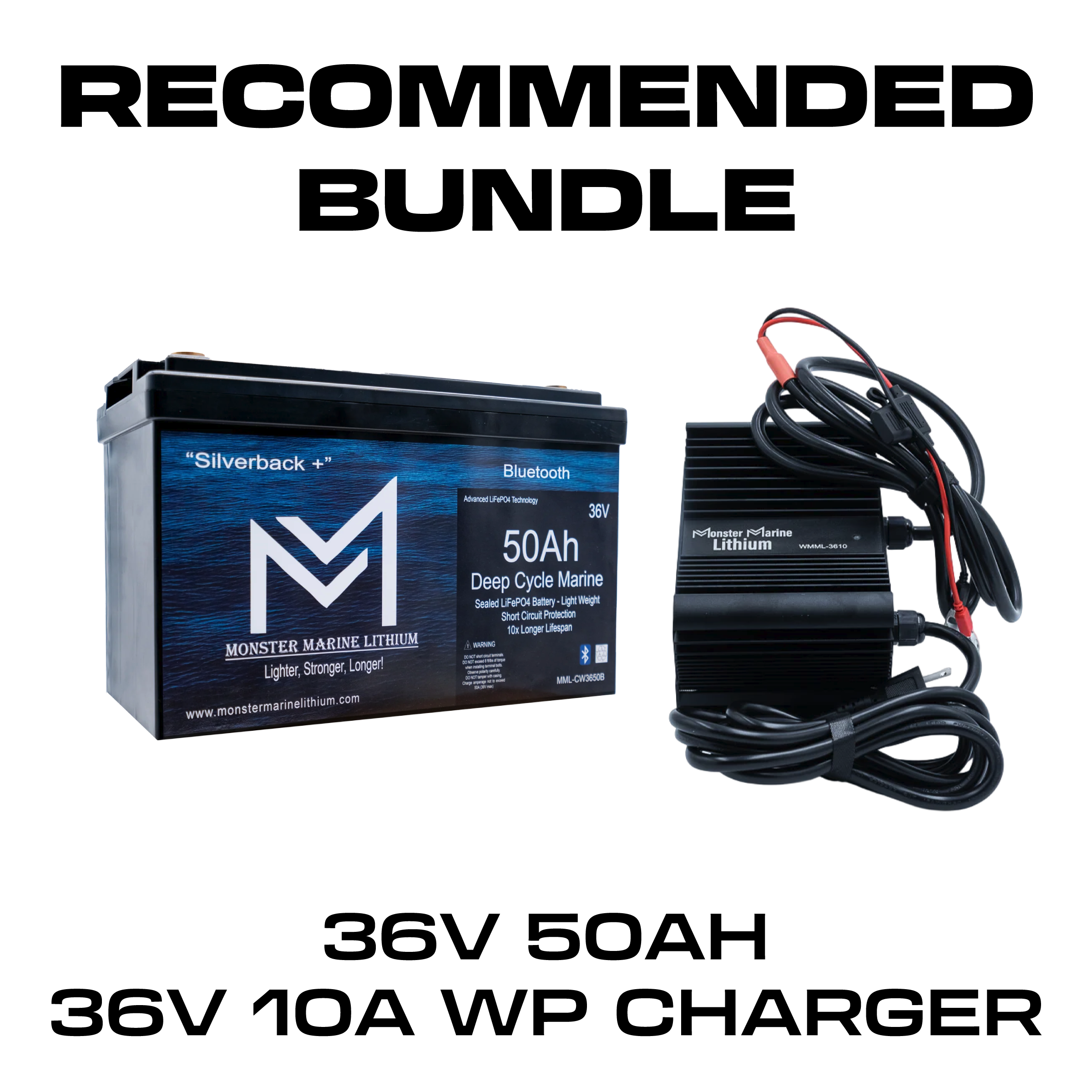 36V 50AH + 36V 10A BUNDLE