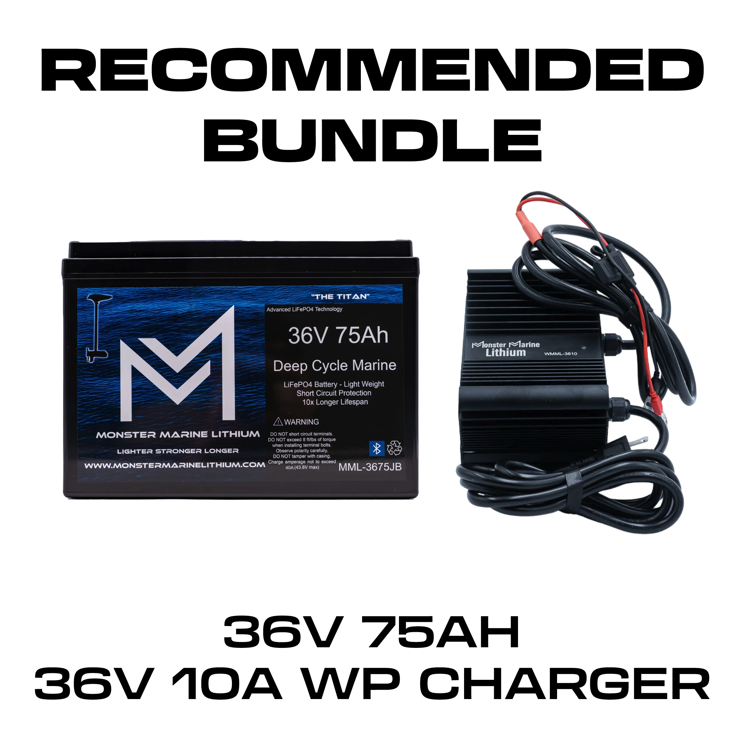 36V 75AH + 36V 10A BUNDLE