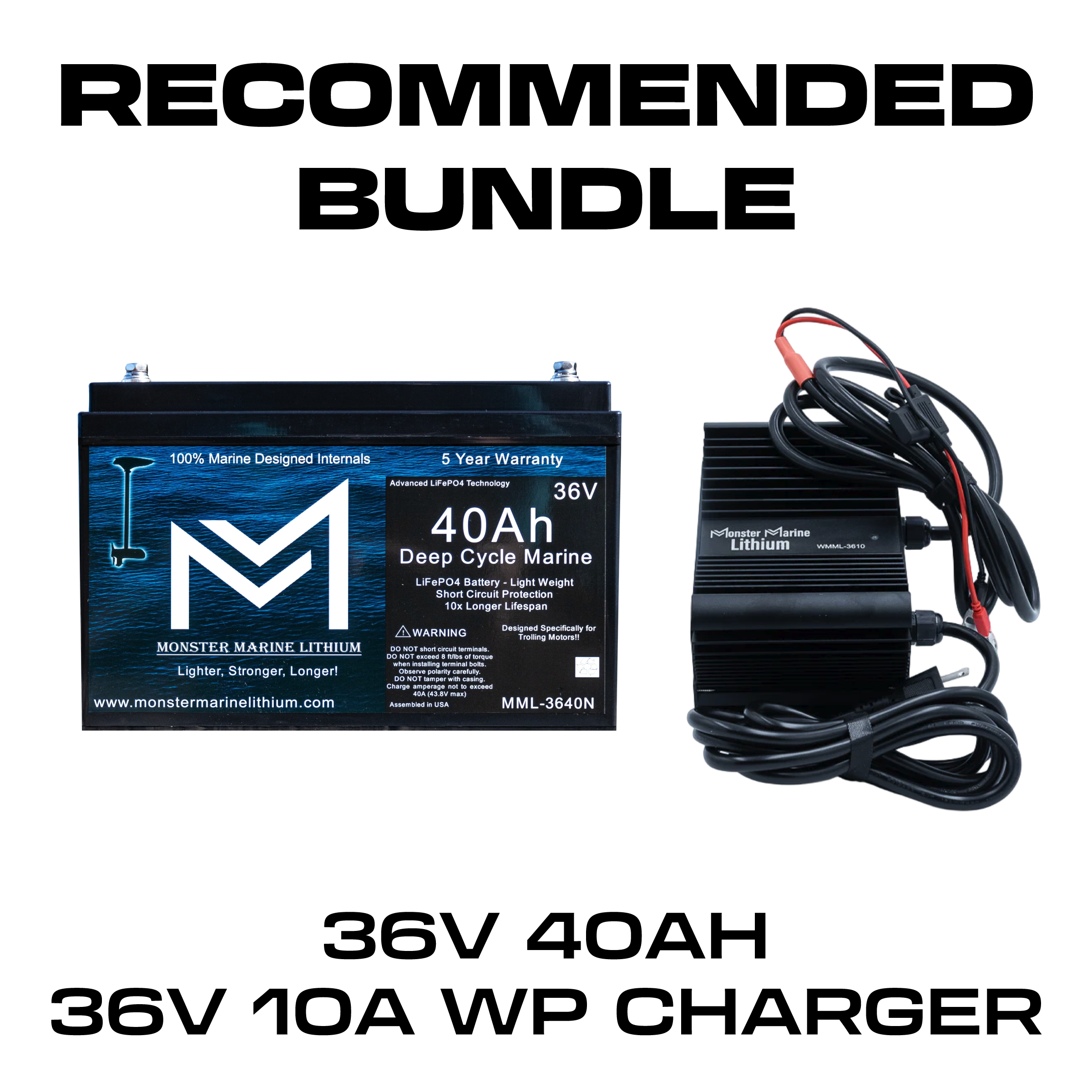 36V 40AH + 36V 10A BUNDLE