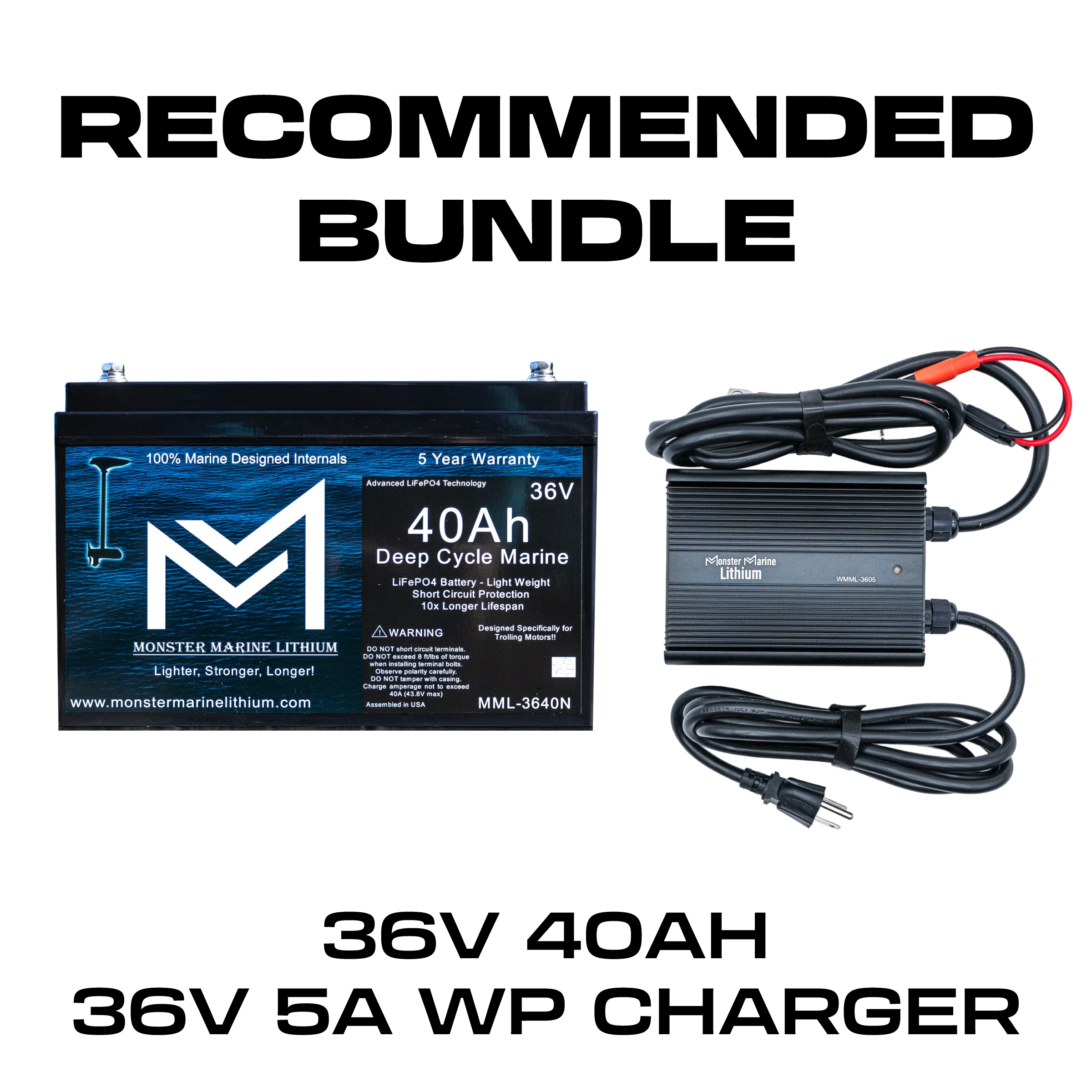 36V 40AH + 36V 5A BUNDLE