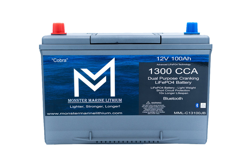 1300CCA 100Ah Dual Purpose Cranking Lithium “Cobra” - MML-C12V13