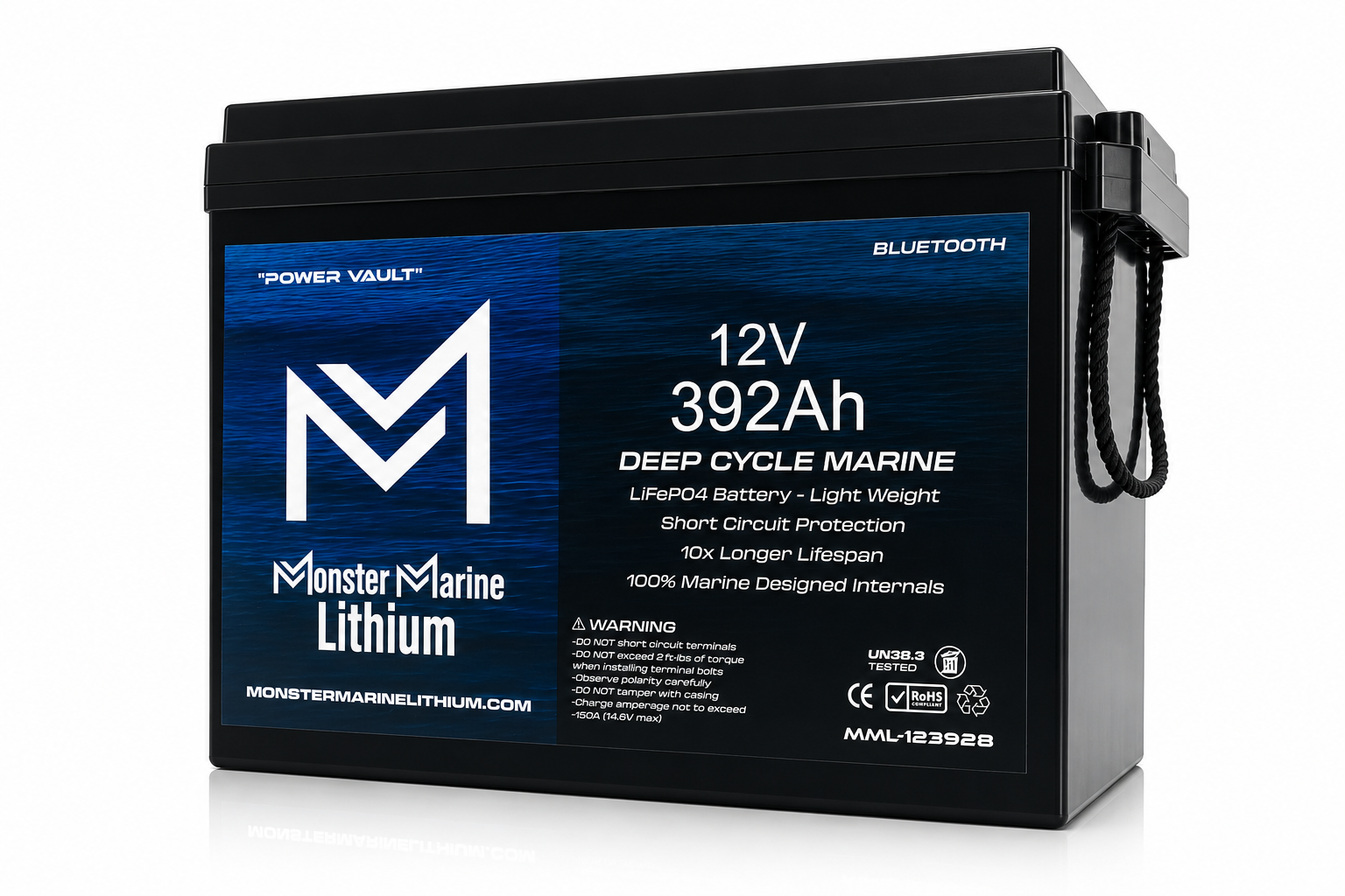12v 392Ah Deep Cycle Lithium "POWER VAULT"