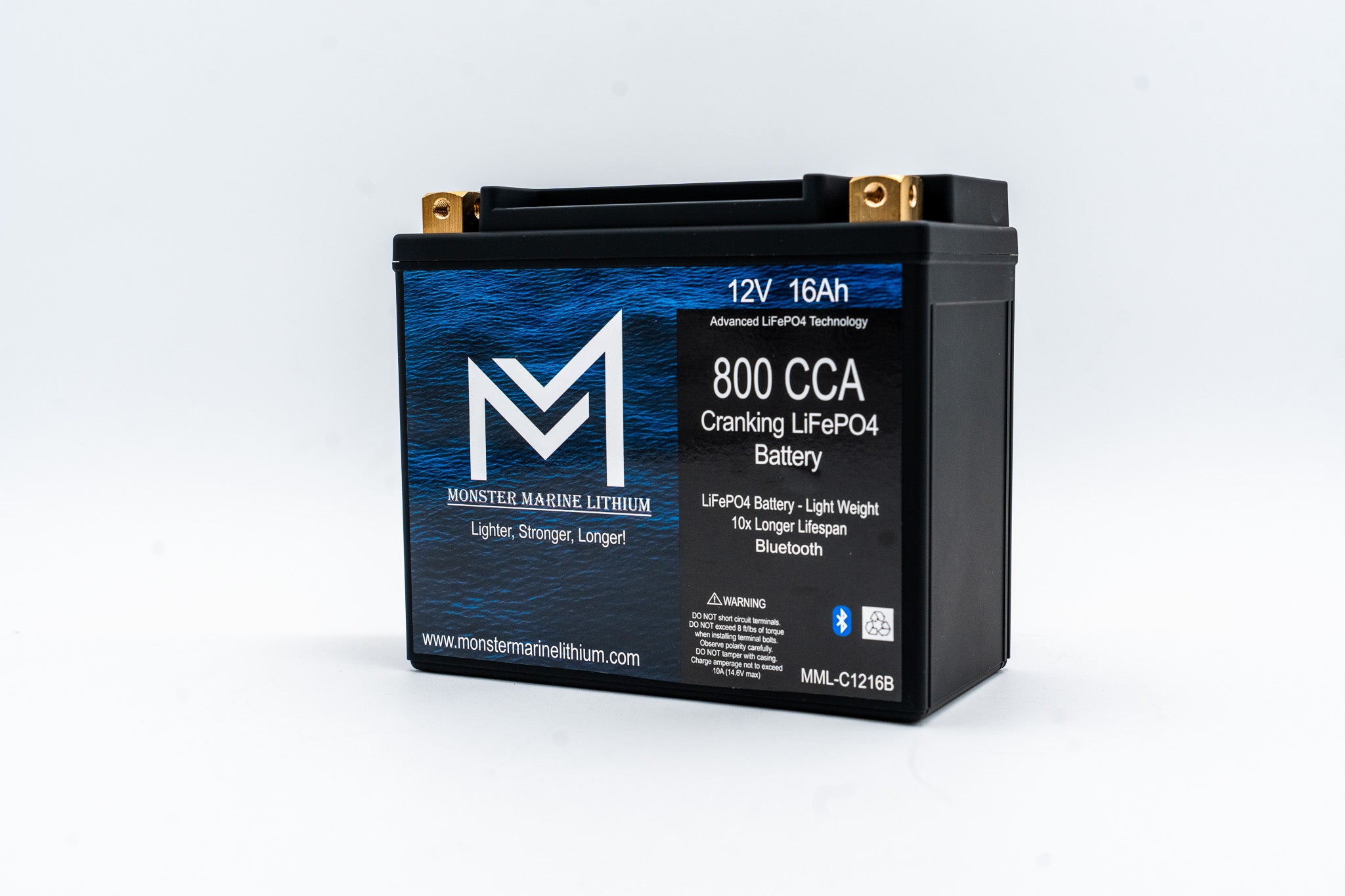 800CCA 12V 16AH Cranking Lithium Battery - BLUETOOTH – Monster