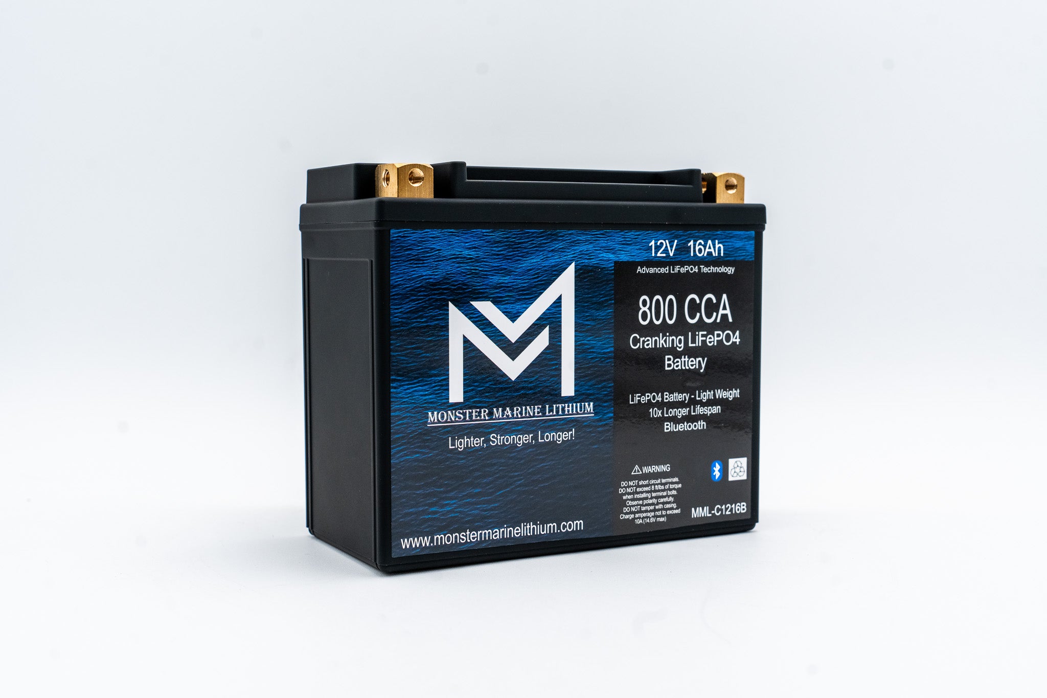800CCA 12V 16AH Cranking Lithium Battery - BLUETOOTH – Monster