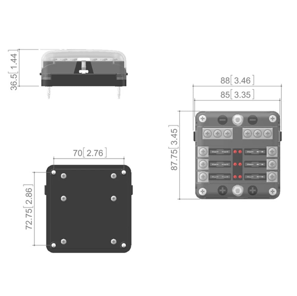 6 Way Fuse Block