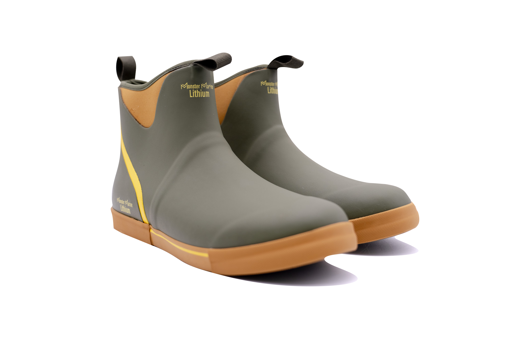RAIN WARDENS -  GREEN AND YELLOW - WATERPROOF BOOTS