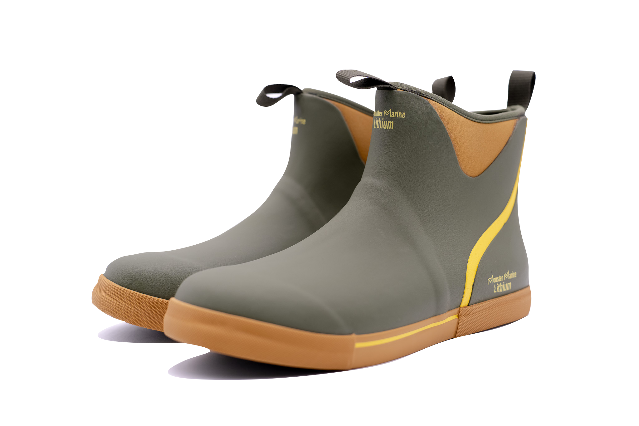 RAIN WARDENS -  GREEN AND YELLOW - WATERPROOF BOOTS